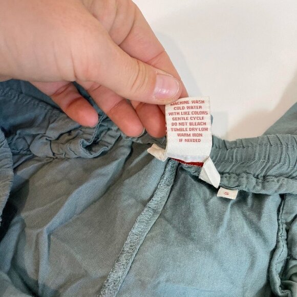 Sundance Womens Drawstring Casual Jogger Pants Green Size S Zipped Hem Mid Rise - Picture 5 of 11